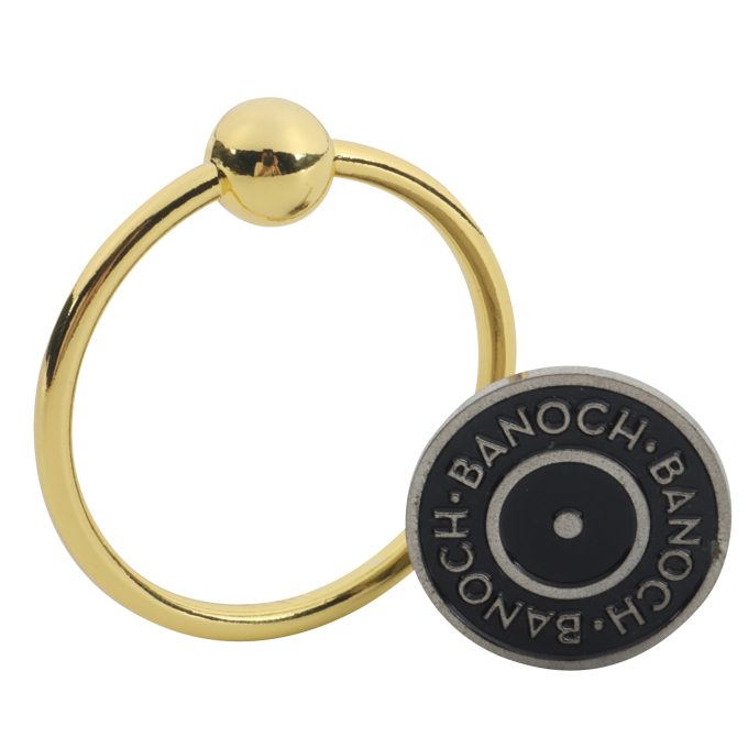 Banoch Glansring Veronica Ø 25 mm goudkleurige metalen eikelring cockring (8)