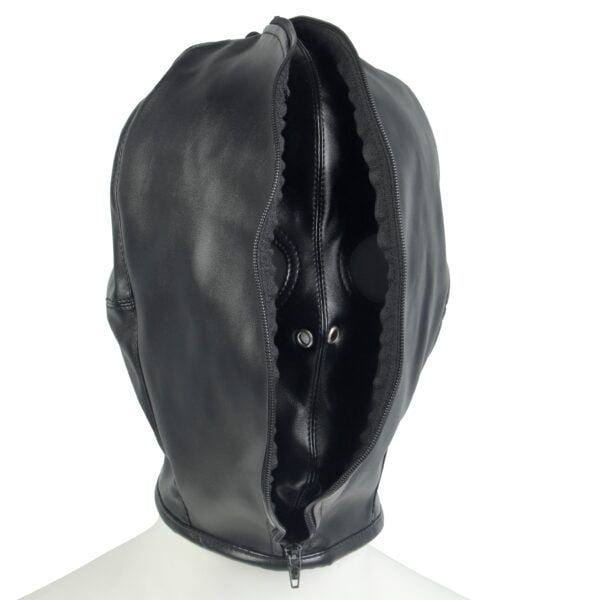 Banoch Masker Close Up zwart imitatie leer Bondage (1) Banoch Masker Close Up zwart imitatie leer Bondage (1)