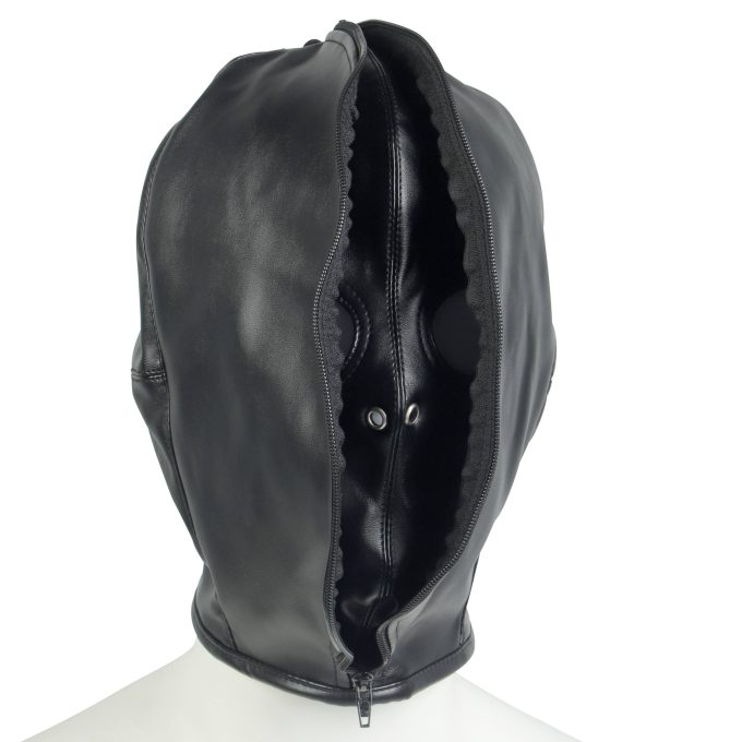 Banoch Masker Close Up zwart imitatie leer Bondage (1) Banoch Masker Close Up zwart imitatie leer Bondage (1)
