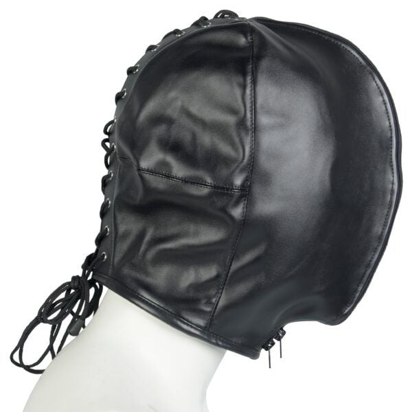 Banoch Masker Close Up zwart imitatie leer Bondage (4) Banoch Masker Close Up zwart imitatie leer Bondage (4)