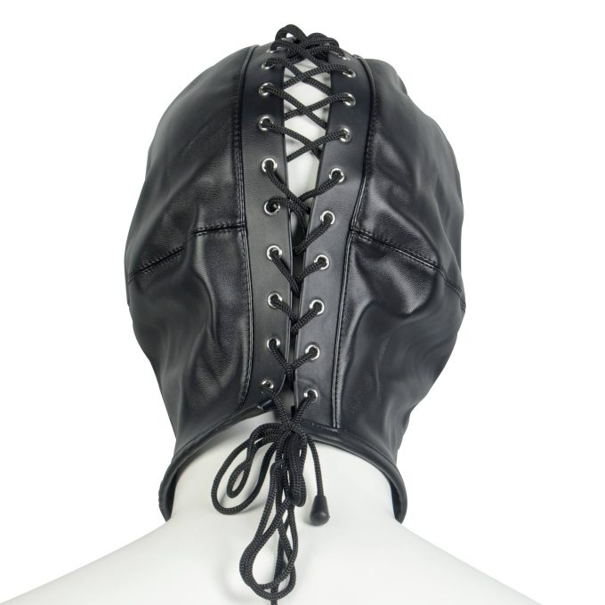 Banoch Masker Close Up zwart imitatie leer Bondage (6) Banoch Masker Close Up zwart imitatie leer Bondage (6)