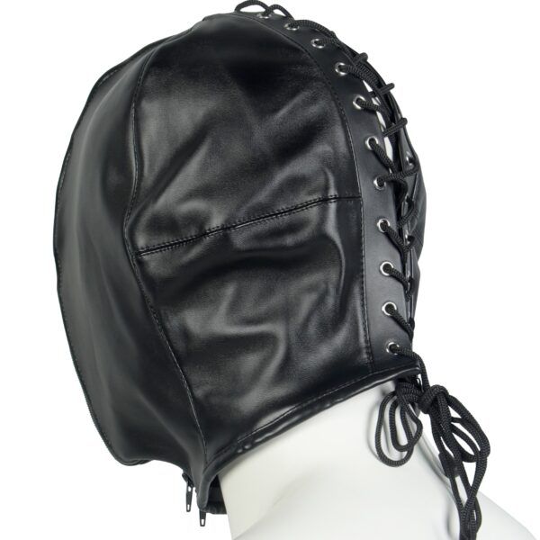 Banoch Masker Close Up zwart imitatie leer Bondage (7) Banoch Masker Close Up zwart imitatie leer Bondage (7)