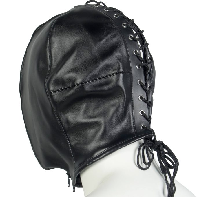 Banoch Masker Close Up zwart imitatie leer Bondage (7) Banoch Masker Close Up zwart imitatie leer Bondage (7)