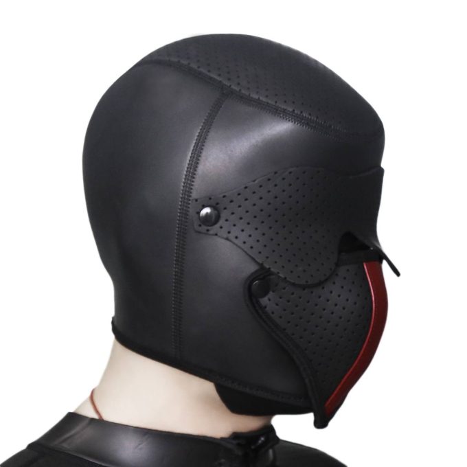 Banoch Masker Cobra neopreen afneembaar oog & mondmasker bondage (10)