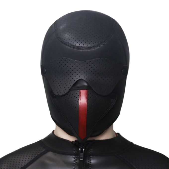 Banoch Masker Cobra neopreen afneembaar oog & mondmasker bondage (8)