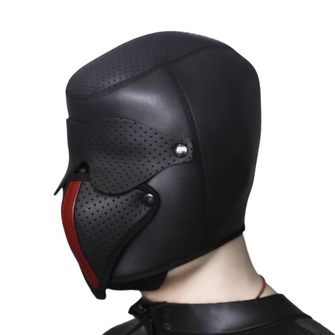 Banoch Masker Cobra neopreen afneembaar oog & mondmasker bondage (9)