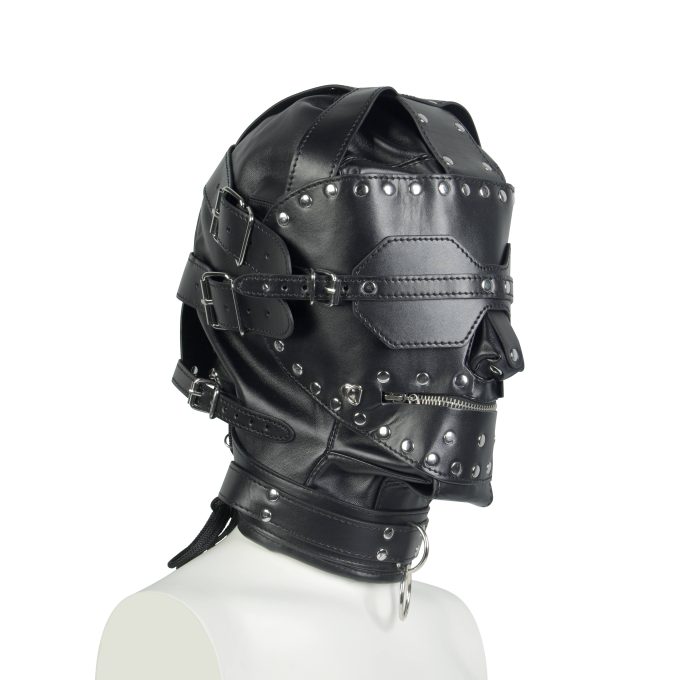 Banoch Masker Igor Zwart imitatie leer bondage (15) Banoch Masker Igor Zwart imitatie leer bondage (15)
