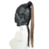 Banoch Masker Pony Tail zwart imitatie leer Bondage (1)