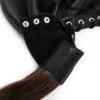 Banoch Masker Pony Tail zwart imitatie leer Bondage (17)