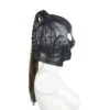 Banoch Masker Pony Tail zwart imitatie leer Bondage (22)