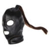 Banoch Masker Pony Tail zwart imitatie leer Bondage (3) Banoch Masker Pony Tail zwart imitatie leer Bondage (3)
