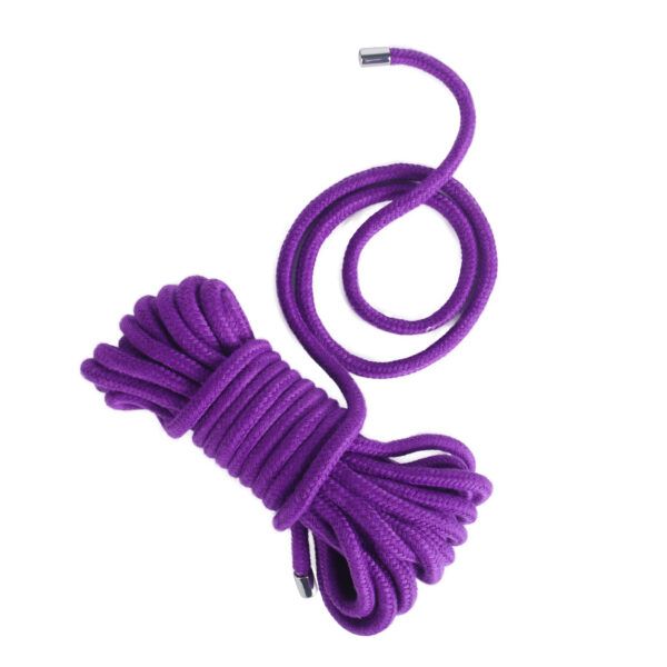 Banoch bondage touw paars 2 x 10 meter katoen zonder kern zacht (7) Banoch bondage touw paars 2 x 10 meter katoen zonder kern zacht (7)