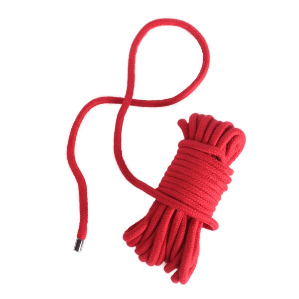 Banoch bondage touw rood 2 x 10 meter katoen zonder kern zacht (1)