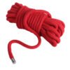 Banoch bondage touw rood 2 x 10 meter katoen zonder kern zacht (8)