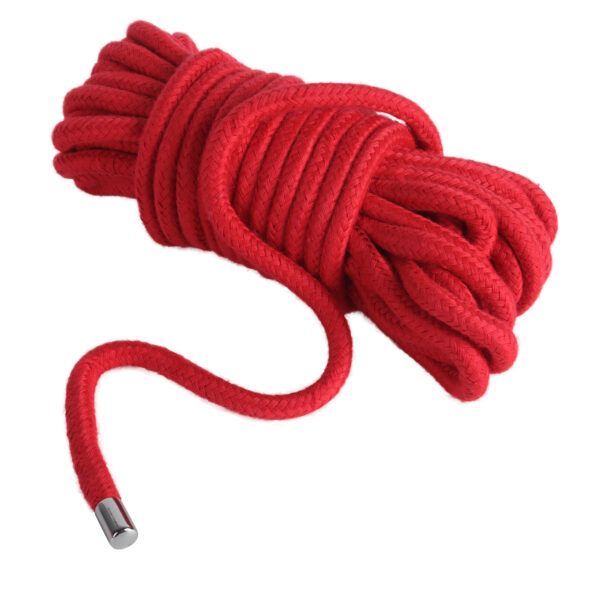 Banoch bondage touw rood 2 x 10 meter katoen zonder kern zacht (8)