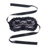 Banoch lace blinddoek kanten erotiek oogmasker met lint   roze (5)