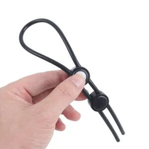 Banoch lasso cockring dubbel verstelbaar siliconen (1)