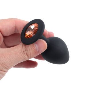 Banoch   Buttplug Penumbra Amber Set   Siliconen buttplug Zwart   kristal   Amber film (5)