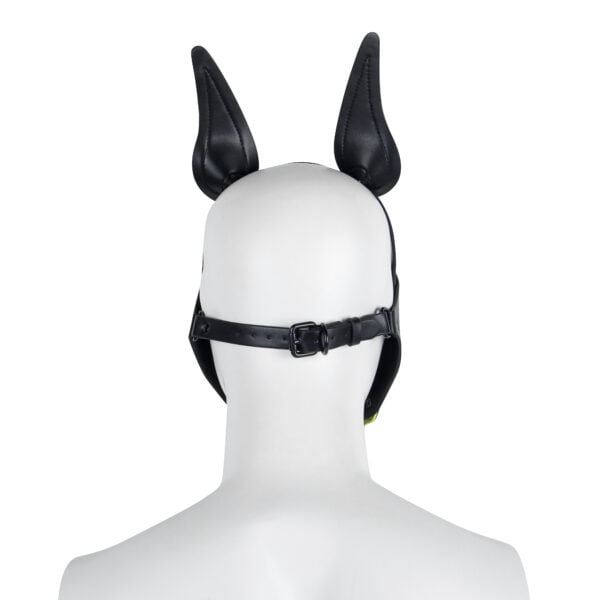 Banoch Masker Doggy pointy geel imitatie leer Bondage Puppy Play (5)