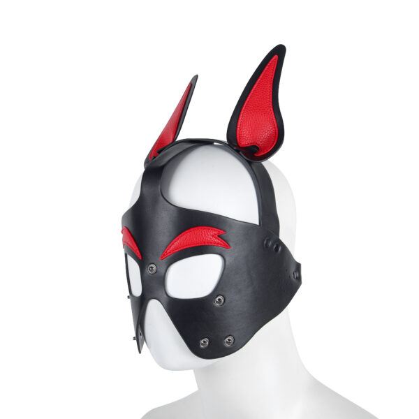 Banoch Masker Doggy pointy rood imitatie leer Bondage Puppy Play (10) Banoch Masker Doggy pointy rood imitatie leer Bondage Puppy Play (10)