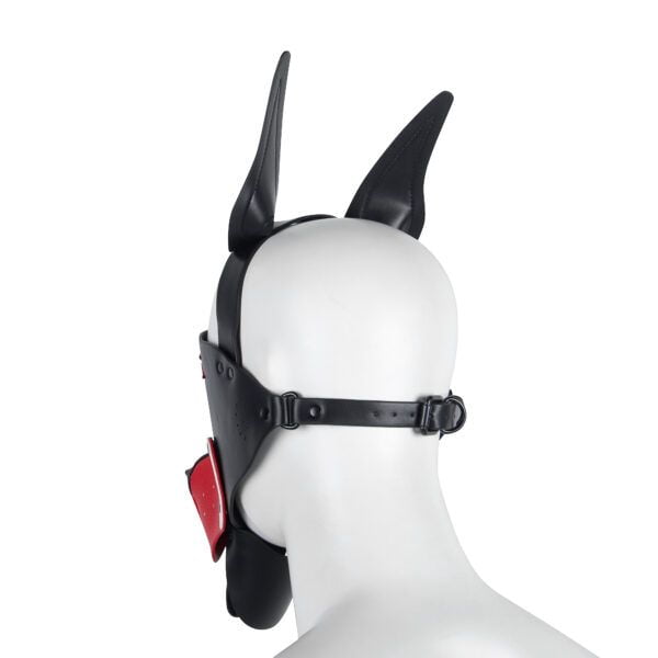 Banoch Masker Doggy pointy rood imitatie leer Bondage Puppy Play (6) Banoch Masker Doggy pointy rood imitatie leer Bondage Puppy Play (6)