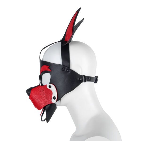 Banoch Masker Doggy pointy rood imitatie leer Bondage Puppy Play (7) Banoch Masker Doggy pointy rood imitatie leer Bondage Puppy Play (7)