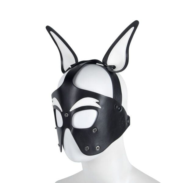 Banoch Masker Doggy pointy wit imitatie leer Bondage Puppy Play (10) Banoch Masker Doggy pointy wit imitatie leer Bondage Puppy Play (10)