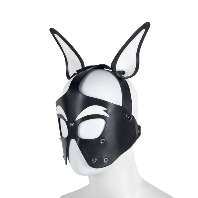 Banoch Masker Doggy pointy wit imitatie leer Bondage Puppy Play (10) Banoch Masker Doggy pointy wit imitatie leer Bondage Puppy Play (10)