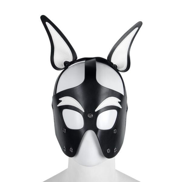 Banoch Masker Doggy pointy wit imitatie leer Bondage Puppy Play (11) Banoch Masker Doggy pointy wit imitatie leer Bondage Puppy Play (11)