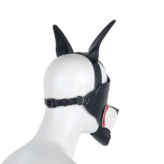 Banoch Masker Doggy pointy wit imitatie leer Bondage Puppy Play (4) Banoch Masker Doggy pointy wit imitatie leer Bondage Puppy Play (4)