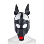 Banoch Masker Doggy pointy zwart imitatie leer Bondage Puppy Play (1)