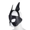 Banoch Masker Doggy pointy zwart imitatie leer Bondage Puppy Play (10)