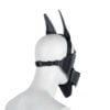 Banoch Masker Doggy pointy zwart imitatie leer Bondage Puppy Play (4)