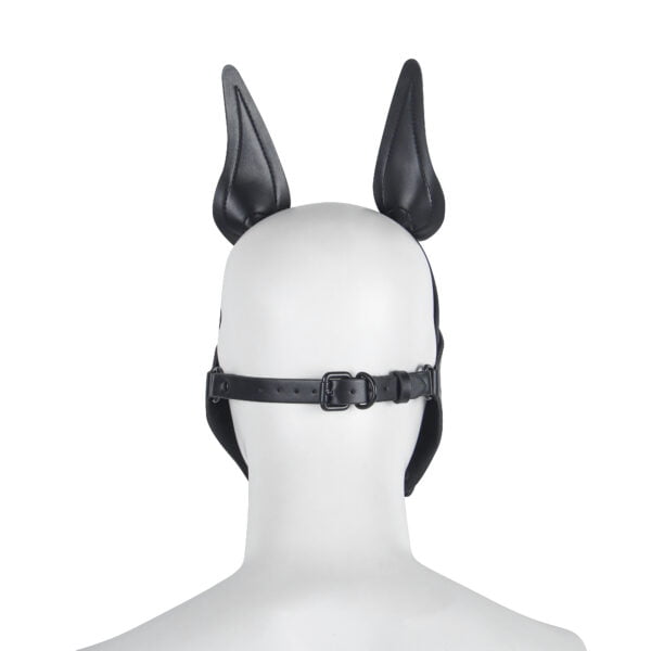 Banoch Masker Doggy pointy zwart imitatie leer Bondage Puppy Play (5)