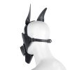 Banoch Masker Doggy pointy zwart imitatie leer Bondage Puppy Play (6)