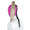 Banoch Masker Pony Tail roze imitatie leer Bondage (7)