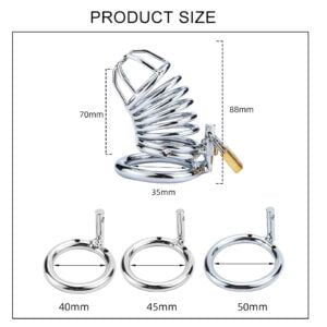 Afmetingen en dimensies voor metalen cockcage basic Afmetingen en dimensies voor metalen cockcage basic