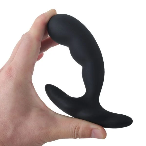 Banoch Buttplug set gebogen zwart siliconen (10)