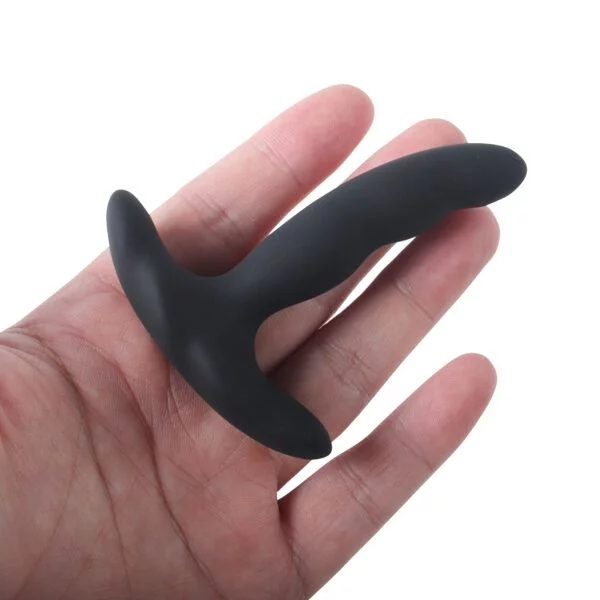 Banoch Buttplug set gebogen zwart siliconen (5)