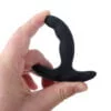 Banoch Buttplug set gebogen zwart siliconen (9)