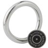 Banoch Cockring licht gebogen metaal 8 mm dik metaal staand met pin