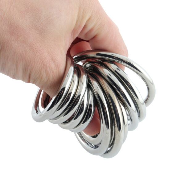 Banoch Cockring rond metaal 6 mm dik eikelring alle maten in hand