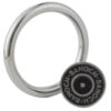 Banoch Cockring rond metaal 6 mm dik eikelring staand met banoch pin