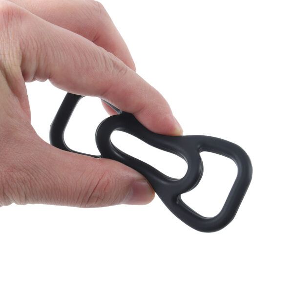 Banoch Cockring set van zwart siliconen 4 delig (13)