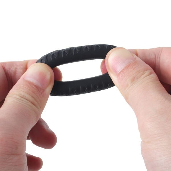 Banoch Cockring set van zwart siliconen 4 delig (15)