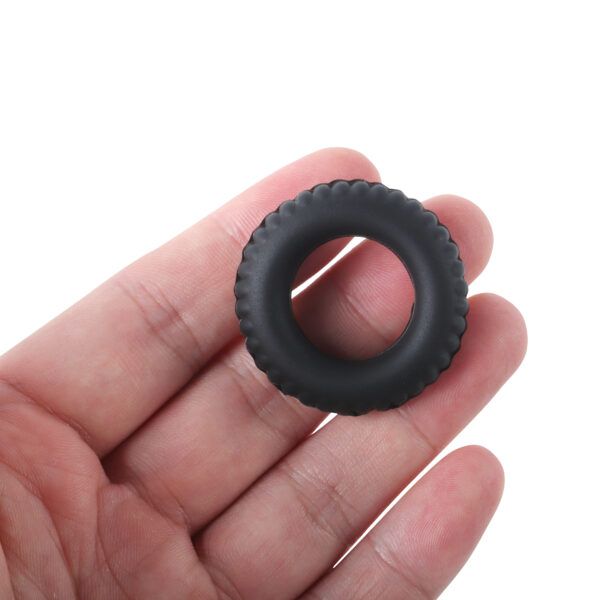 Banoch Cockring set van zwart siliconen 4 delig (7)