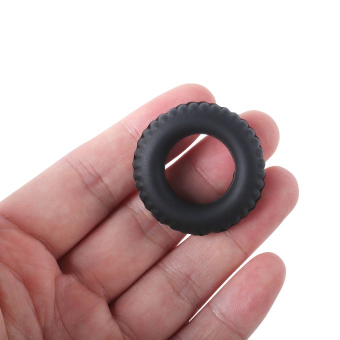 Banoch Cockring set van zwart siliconen 4 delig (7)