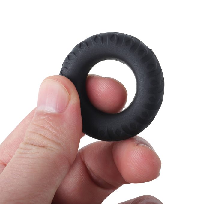 Banoch Cockring set van zwart siliconen 4 delig (9)