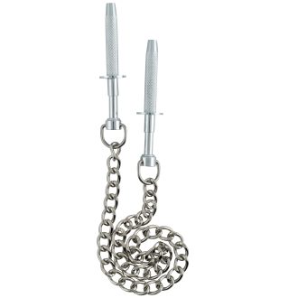 Banoch Grijper tepelklem metaal met ketting