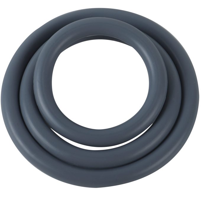 Banoch cockring trio   classic set grijs siliconen Ø 354555 mm (1)
